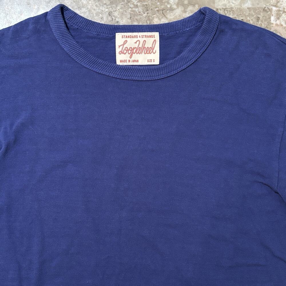 Standard & Strange Loopwheel Shirt Mens Small Purple Short Sleeve Made In Japan